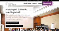 Desktop Screenshot of instituteformindfulleadership.org